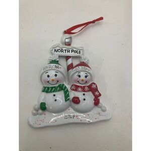 Polar X Snowman Christmas Ornament Aaron Galina North Pole 2017 Winter Holiday